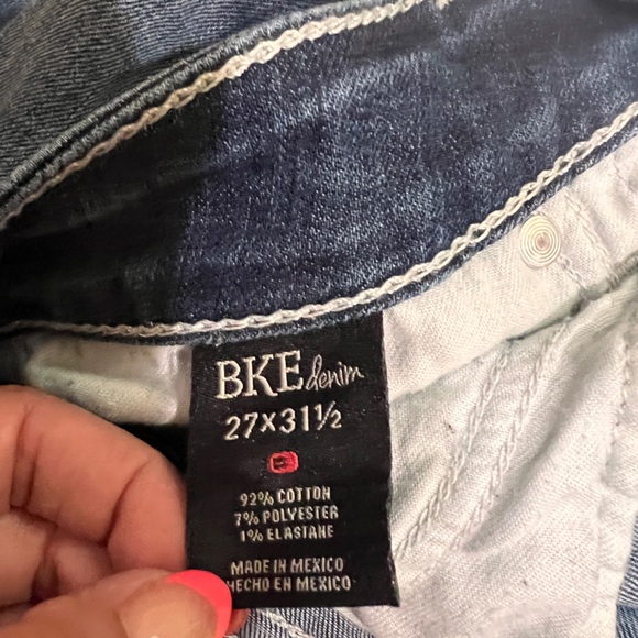 BKE  Buckle Harper Thick Stitch Skinny Denim Jeans Stretch 27R x 31 1/2” - Picture 8 of 9